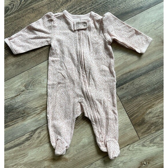 Carter's Floral & Hearts Sleepers Footies Pajamas  2-Way Zipper 3M Lot of 3 NWOT - Picture 6 of 14